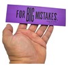 Huge 6.75" 'for Big Mistakes.' Colorful Rubber Pencil Erasers. Rectangular