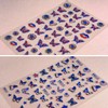 4 Sheets Independence Day Nail Art Stickers 5D Embossed Self
