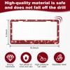 QUANQIUFEI 2 Pack Bling License Plate Frames for Women, Sparkly