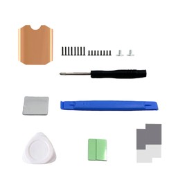 1 Set SSD Copper Heat Sink Cooling Thermal Pastes M.2 2230 NVME SSD Heatsink Thermal Pad for Steam Deck with Opening Back Cover Screwdriver Tools Kit