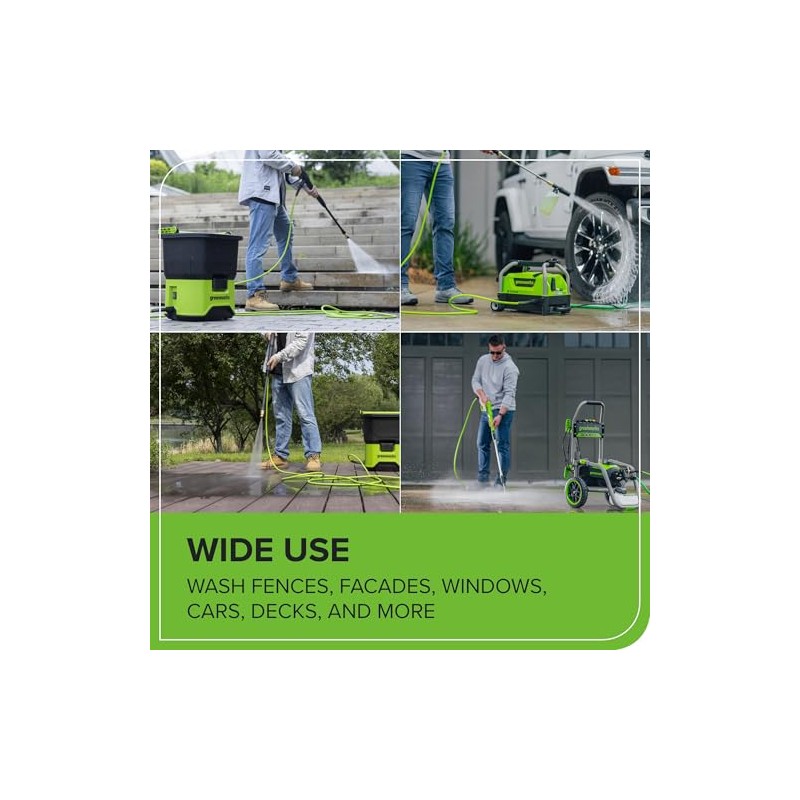 Greenworks 25ft Green HIgh-Pressure Hose