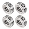 uxcell 4pcs Single Split Clamp-On Shaft Collar 5/8" Bore One-Piece