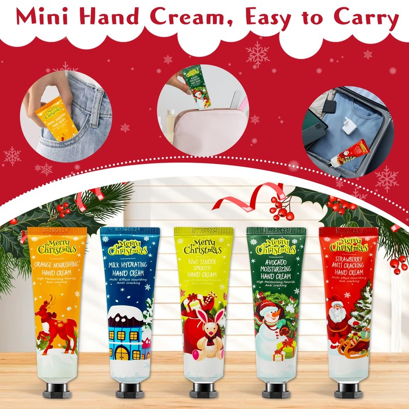 Christmas Hand Cream Gift Set, Mini Hand Cream Women's Gift