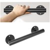 Purife 1 FT Black Matte Heavy Duty Stair Railing, Iron
