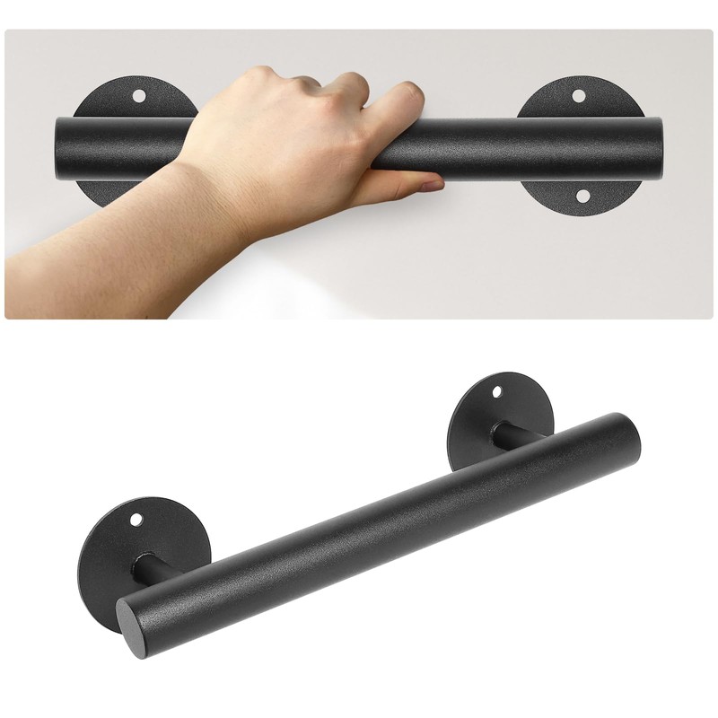 Purife 1 FT Black Matte Heavy Duty Stair Railing, Iron