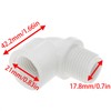 Dsjnf-PVC pipe fitting connector pipe corner adapter white 90-degree elbow