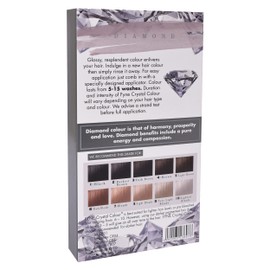 FYNE Crystal Colour - Semi Permanent Hair Colour (Grey (Dark) - Diamond) | Semi Permanent hair dye | Nice and Easy hair dye for Women | Built-in conditioner formula, healthier shiny hair