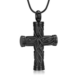 zeqingjw Urn Necklaces for Ashes Tree of Life Cremation Jewelry for Ashes for Human Pet Cross Memorial Ash Pendant Keepsake Jewelry for Women Men
