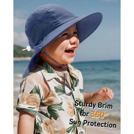 FURTALK Toddler Kids Sun Hat UPF 50+ Sun Protective Bucket Hat for Baby Summer Beach Hats