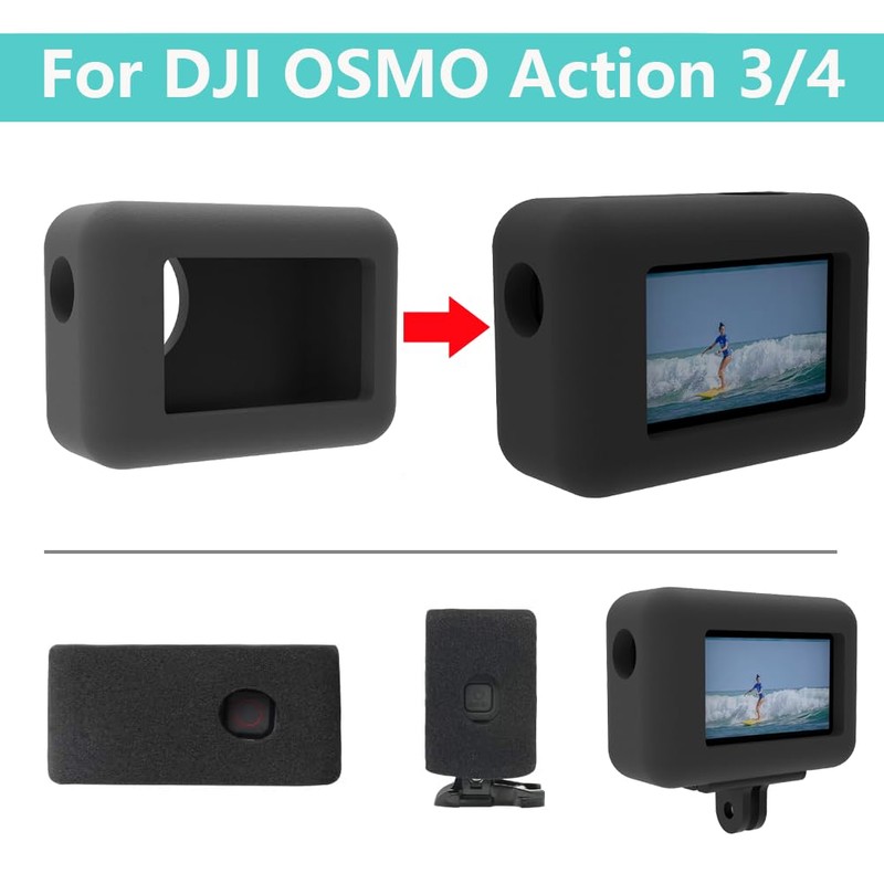 MEKNIC Windscreen Windslayer Cover Housing Frame Case for DJI OSMO