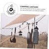 BIUDECO 1set Outdoor Camping Clothesline Strap Portable Multi-Function Drying Rope