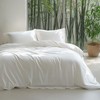 Bedsure Bedsure Pure White Duvet Cover Queen Size - Rayon