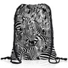 style3 Zebra Herd Backpack Gym Bag Sport Jute Bag Zebra,