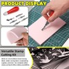 Mardatt 8Pcs Craft Linoleum Carving Tools Kit Includes Rubber Stamp