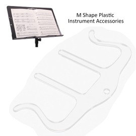 Eujgoov Plastic Music Book Clip and Page Holder Transparent Music Holder for Piano (Transparent Spectrum Clip Type M)