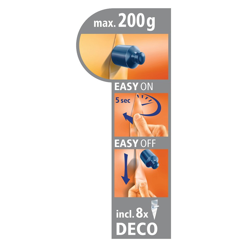 tesa® Powerstrips Deco Hooks.