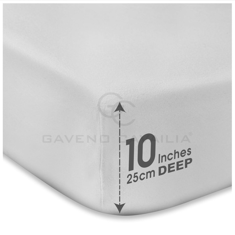 GC GAVENO CAVAILIA Percale Fitted Sheet | Ultra Soft Plain