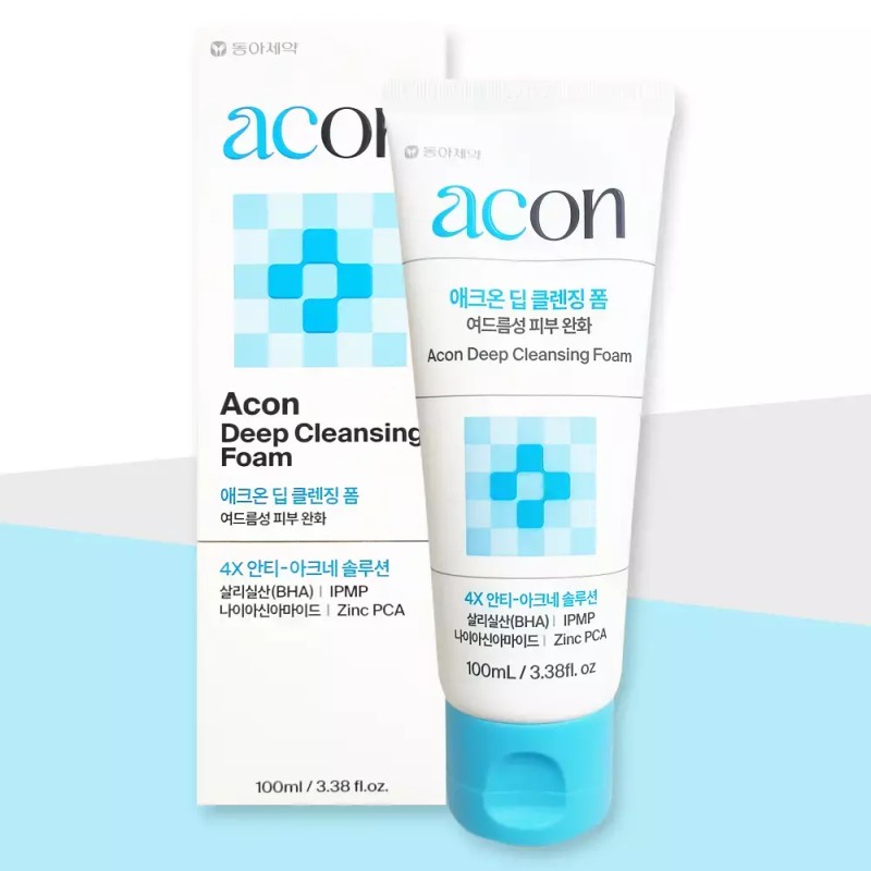 Aekon 애크온 딥 클렌징 폼 100ml / 저자극 여드름 피부