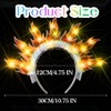 CASDRE Light Up Flame Headband LED Fire Headpiece Rave Costume
