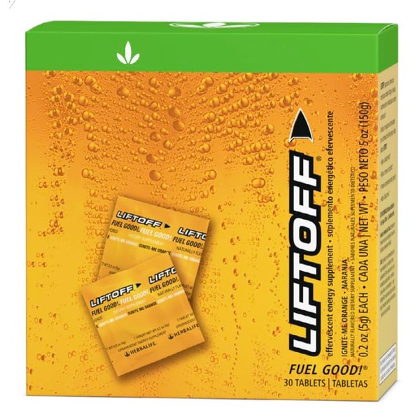 Lift-Off Orange Flavor, 30 Count, with Vitamins and Ginseng