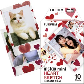Instax Mini Film Heart Sketch