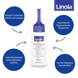 Linola Forte Scalp Tonic – 100 ml | Scalp Care for Itchy, Dry, and Flaky Scalp | Relieves Itching and Light Inflammation | Suitable for Eczema-Prone Skin
