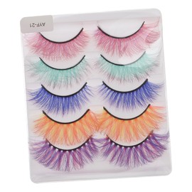 Ipetboom 5pairs Natural Eyelashes Soft Reusable Faux Lashes for Realistic Makeup Looks for Occasions Easy to Apply and Remove