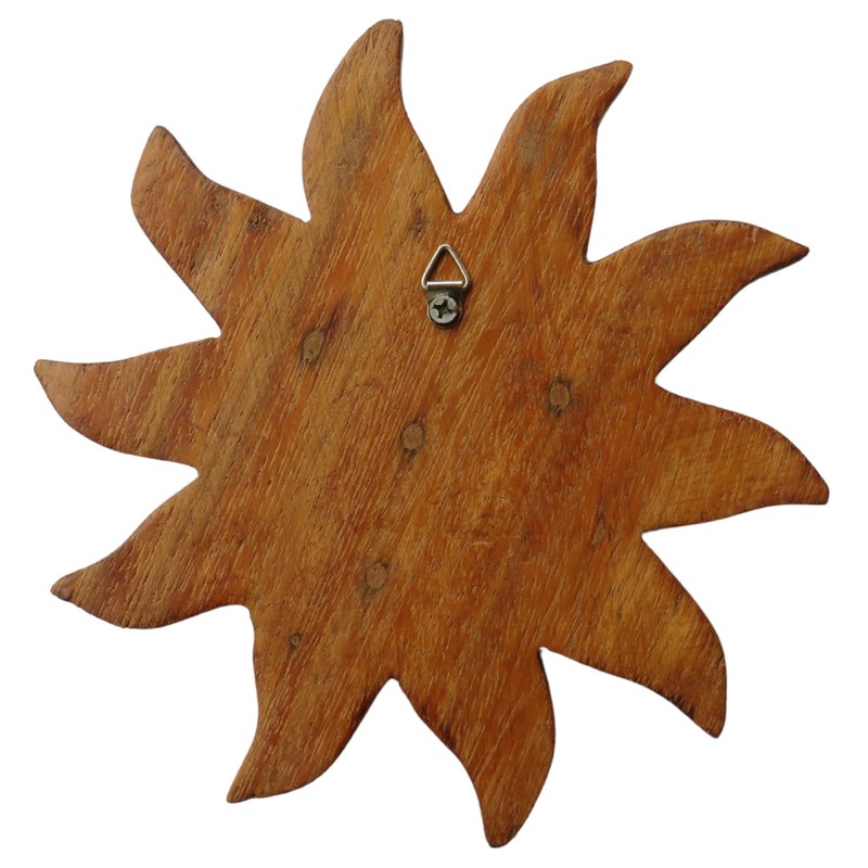 Purity Style Carved Wooden Sun Face