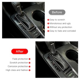 YINGTUU for Honda 11th Gen Civic 2022-2025 Accessories Car Gear Shift Box Panel Trim Edge Decorative Strip Glossy Black