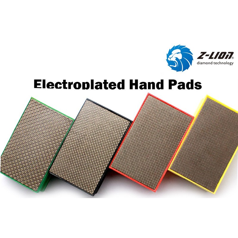 Z-LION Diamond Hand Polishing Pads Foam Back for Granite Marble