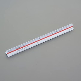 Esco EA762AC-5 5.9 inches (150 mm) Triangular Scale (For Reduced Copy)