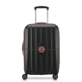 DELSEY PARIS Carrousel Hardside Expandable Luggage with Spinner Wheels, Black, Carry-on 21 Inch