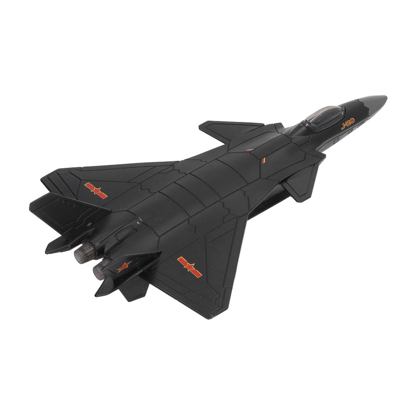 Metal Plane Model Crafted with Stand Accessories Decorative Alloy Metal