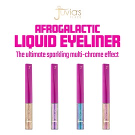 Juvia's Place Afrogalactic Glitter Liner Star Girl - Glitter Liner Liquid, Waterproof Liner, Multi-Dimensional Gel Liner, Metallic Liquid Liner, Holographic Liner, Iridescent Liner