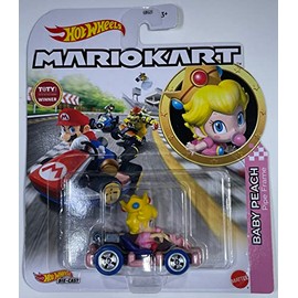 Hot Wheels - Mario Kart - Baby Peach - Pipe Frame - Mint/NrMint Ships Bubble Wrapped in a Box