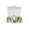 PetrisCatch Crankbait Wobbler Set of 4 + 4 Steel Leaders,