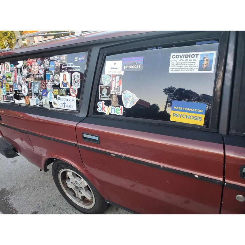 UKRAINE FLAG STICKERS - HEAVY DUTY VINYL