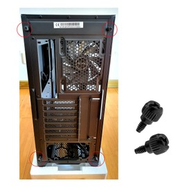 EMSea 50PCS Computer Case Thumb Screws, M3, 3mm x 6mm, Black