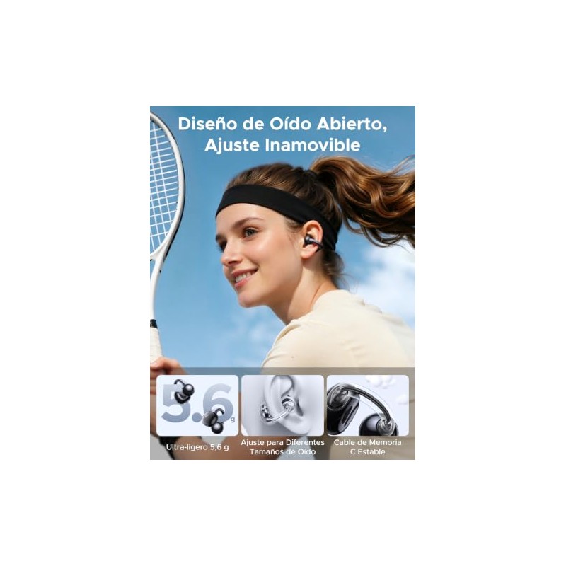 UGREEN ClipBuds 2 Audífonos Inalámbricos de Oído Abierto 48H DNN