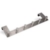 LINEA Over-The-Door Hook Rail with 6 Hooks Real Stainless Steel