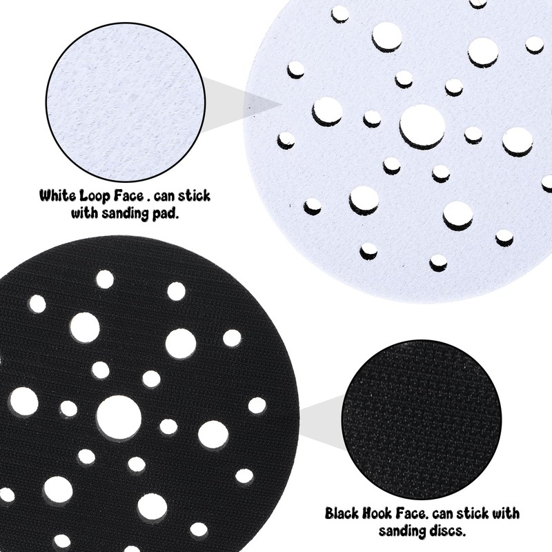 Wanmu 6Pcs Foam Interface Pads, 6 Inch 25 Holes Hook