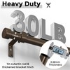 VOIIY Bronze Curtain Rods for Windows 48 to 84 Inch(4-7