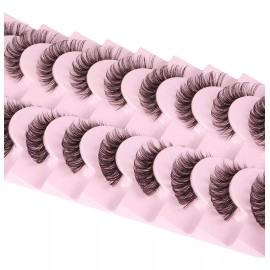 Wiwoseo - Pestañas Postizas Rusas Naturales Con Banda Transp