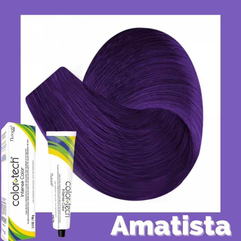 Nutrapel Color Tech Tinte Cabello Tono Fantasía Amatista Tubo 90g