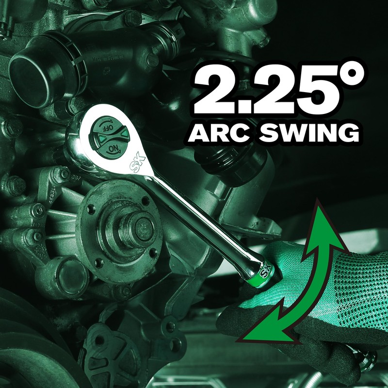 SK 1/2" Drive Ratchet Handle, 160-Position 2 Pawl Ratchet, Premium