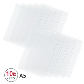 プラス クリアホルダー A5 10枚パック FL-215HO 88-519 クリアー 0.2mm厚