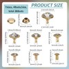 FINGERINSPIRE 280 Set 7 Sizes Clear Rhinestone Rivets 5/6/7/8/9/10/11 mm
