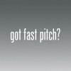 (2X) Got Fast Pitch - Sticker - Decal - Die