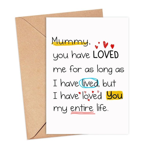 ShelbyShops Mummy I Have Loved You My Entire Life Card