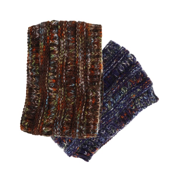 Ipetboom 2pcs Winter Knitted Headband Stylish Ear Warmer Hairband for